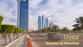  Presentation with million people - PPT layouts having abu-dhabi-uae-march-29 background and a violet colored foreground