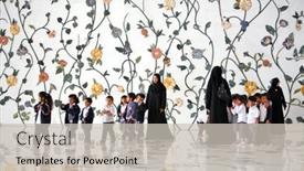  Presentation with zayed - PPT theme having abu-dhabi-uae-march-4 background and a light gray colored foreground