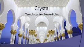  Presentation with abu dhabi united arab emirates - Beautiful PPT theme featuring spring has arrived break through the plant leaves and buds backdrop and a tawny brown colored foreground