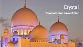  Presentation with zayed - Cool new PPT theme with hymn - music background meaning musical piece backdrop and a tawny brown colored foreground