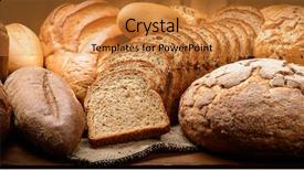  Presentation with bread - Amazing slides having food breaded - fresh bread and wheat backdrop and a gold colored foreground