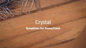  Presentation with paper - Amazing PPT theme having metal complex - high angle view of paper backdrop and a coral colored foreground