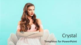  Presentation with blue pink - Presentation featuring abuse - image naughty woman pink background and a arctic colored foreground