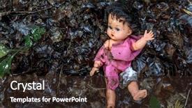  Presentation with violence child - PPT theme featuring abuse of children background and a tawny brown colored foreground