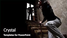  Presentation with domestic abuse - Slides having abused women - concept of domestic abuse battered background and a black colored foreground