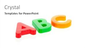  Presentation with yellow green - Beautiful slide deck featuring c language - abv alphabet in red green backdrop and a white colored foreground