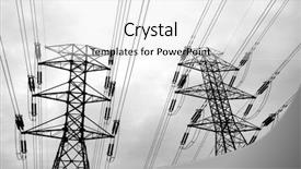  Presentation with power lines - Audience pleasing PPT theme consisting of ac dc - power lines backdrop and a white colored foreground