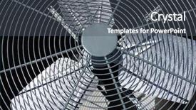  Presentation with conditioner - Amazing presentation theme having ac machines - exterior air conditioner unit fan backdrop and a dark gray colored foreground