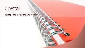  Presentation with red carpet limosine - Beautiful presentation theme featuring acad - red notebook isolated close up backdrop and a  colored foreground