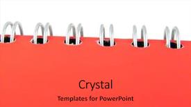  Presentation with notebook paper pieces of ready - Amazing presentation having acad - red notebook isolated close up backdrop and a  colored foreground