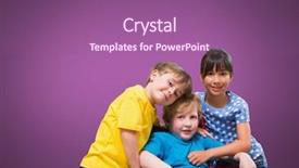  Presentation with academic - Audience pleasing presentation design consisting of academic frame - digital composite of disabled boy backdrop and a violet colored foreground