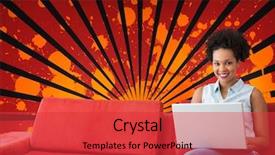  Presentation with academic - Slide set having academic frame - digital composite of happy young background and a red colored foreground