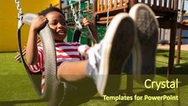  Presentation with swing - Colorful presentation theme enhanced with academic freedom - front view of an african backdrop and a tawny brown colored foreground