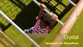  Presentation with african american high school - Presentation with academic freedom - high angle view background and a tawny brown colored foreground