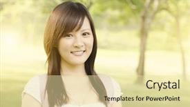  Presentation with worried young female college student - Amazing slide set having academic freedom - young female asian university student backdrop and a blonde colored foreground