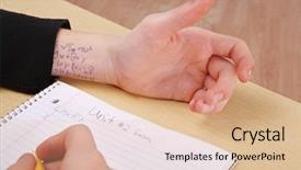  Presentation with cheating - Colorful theme enhanced with cheating on a test backdrop and a lemonade colored foreground