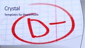  Presentation with exam - PPT theme with d d - grade d- written background and a sky blue colored foreground