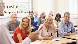  Presentation with teaching financial analysis - Colorful slides enhanced with academic writing - senior tutor teaching class backdrop and a cream colored foreground