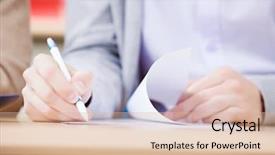  Presentation with pen - Colorful PPT theme enhanced with academy - student write on lecture bt backdrop and a lemonade colored foreground