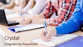 Presentation with young people diversity - Presentation consisting of academy - young people sitting in classroom background and a lemonade colored foreground