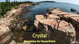  Presentation with maine - Cool new PPT layouts with acadian rocky coast in maine backdrop and a tawny brown colored foreground