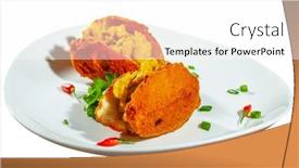  Presentation with bahia - Slides enhanced with acaraje-traditional-brazilian-street-food background and a white colored foreground