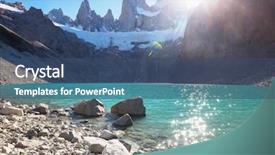 Presentation with rocky - PPT theme enhanced with accents - famous cerro fitz roy background and a  colored foreground