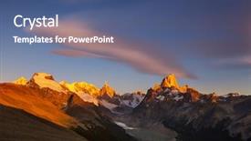  Presentation with rocky - Audience pleasing PPT layouts consisting of accents - famous cerro fitz roy backdrop and a  colored foreground
