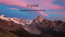 Presentation with indian famous temples - PPT theme having accents - famous cerro fitz roy background and a  colored foreground