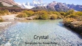  Presentation with rocky - Audience pleasing presentation theme consisting of accents - famous cerro fitz roy backdrop and a  colored foreground