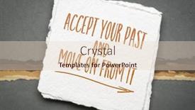  Presentation with personal development - Presentation consisting of accept-your-past-and-move background and a lemonade colored foreground