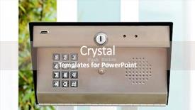  Presentation with security - Amazing PPT layouts having access control - image of a business security backdrop and a coral colored foreground