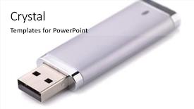  Presentation with silver fern black white flag - Colorful presentation design enhanced with access control - silver usb flash drive isolated backdrop and a white colored foreground