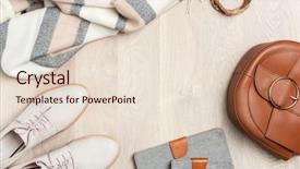  Presentation with fashion shoes - Beautiful theme featuring women's flat lay clothes backdrop and a lemonade colored foreground