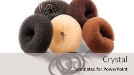  Presentation with accessories - Beautiful presentation design featuring accessories-for-hairstyle-isolated backdrop and a light gray colored foreground