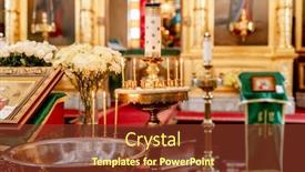  Presentation with baptism - PPT layouts having accessories-for-the-baptism background and a tawny brown colored foreground