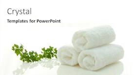  Presentation with accessories - Slide set having accessories image used in esthetics background and a white colored foreground