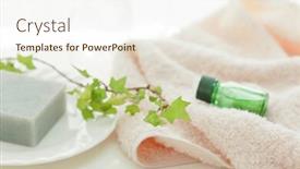  Presentation with metal whistle used by police - Amazing PPT theme having accessories image used in esthetics backdrop and a sky blue colored foreground