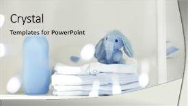  Presentation with tarjeta baby shower - Amazing slide deck having accessories on shelf in light backdrop and a light gray colored foreground