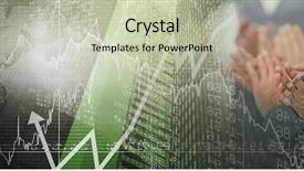  Presentation with accolade - Slide set featuring accolade - digital composite of business people background and a mint green colored foreground