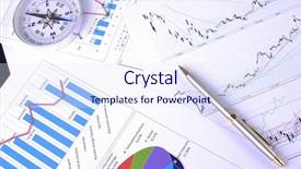  Presentation with workplace - Beautiful presentation theme featuring account management - graphs and charts workplace businessman backdrop and a sky blue colored foreground