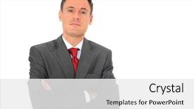  Presentation with looking for their - Presentation design having account management - serious looking businessman all background and a white colored foreground