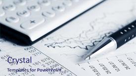  Presentation with accounting - Presentation design having accountability - accounting background and a sky blue colored foreground