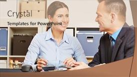  Presentation with accountant - Audience pleasing slides consisting of accountant-in-financial-advice backdrop and a lemonade colored foreground