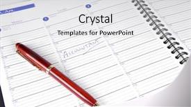  Presentation with kick off meeting crystal - Audience pleasing PPT theme consisting of accountant meeting noted on april backdrop and a light gray colored foreground