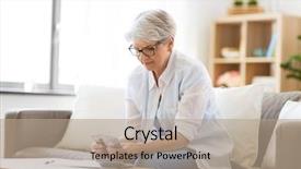  Presentation with insurance - Amazing PPT theme having accounting files - finances savings annuity insurance backdrop and a coral colored foreground