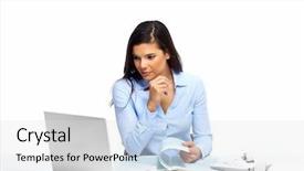  Presentation with accounting - Audience pleasing presentation design consisting of fire video - adorable little girl using backdrop and a wine colored foreground