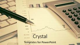  Presentation with financial market - Audience pleasing presentation design consisting of wealth asset management - financial accounting stock market graphs backdrop and a lemonade colored foreground