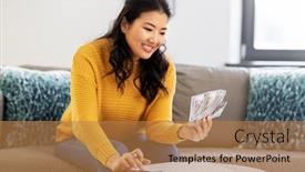  Presentation with taxes - Slides having accounting-taxes-and-finances-concept background and a coral colored foreground