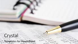  Presentation with accounting - Slide deck enhanced with  background and a  colored foreground